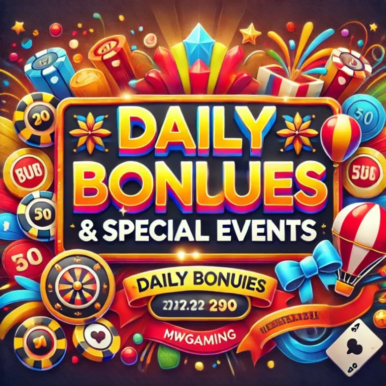 MWGAMING Casino - Daily Bonues